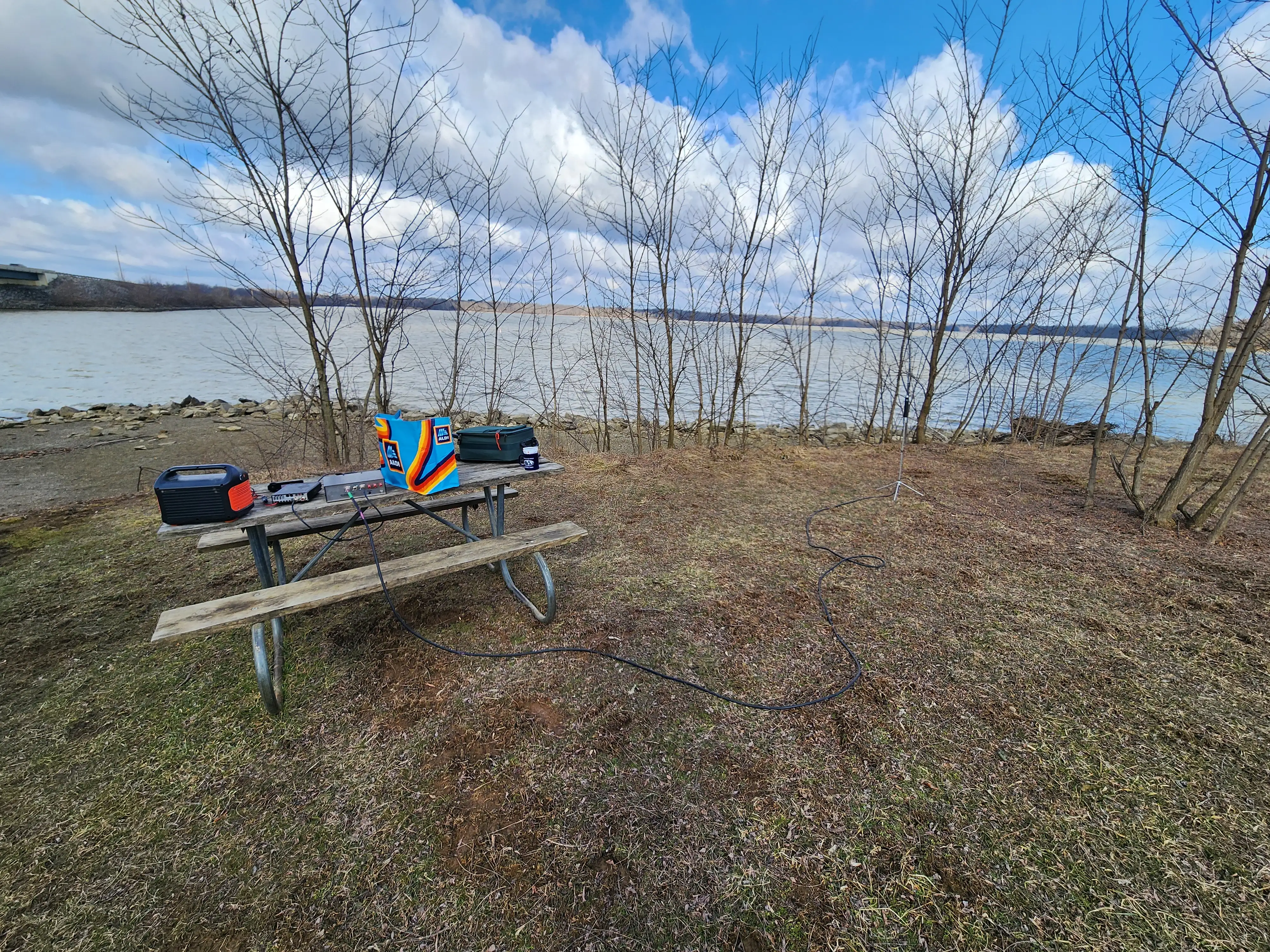 2025-03-08 My full set up with my antenna pictured 2025-03-08 My full set up with my antenna pictured